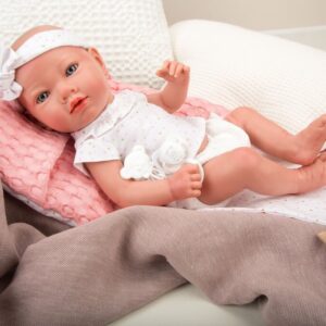 Arias Reborn kūdikėlis mergaitė, rožinė, 38 cm